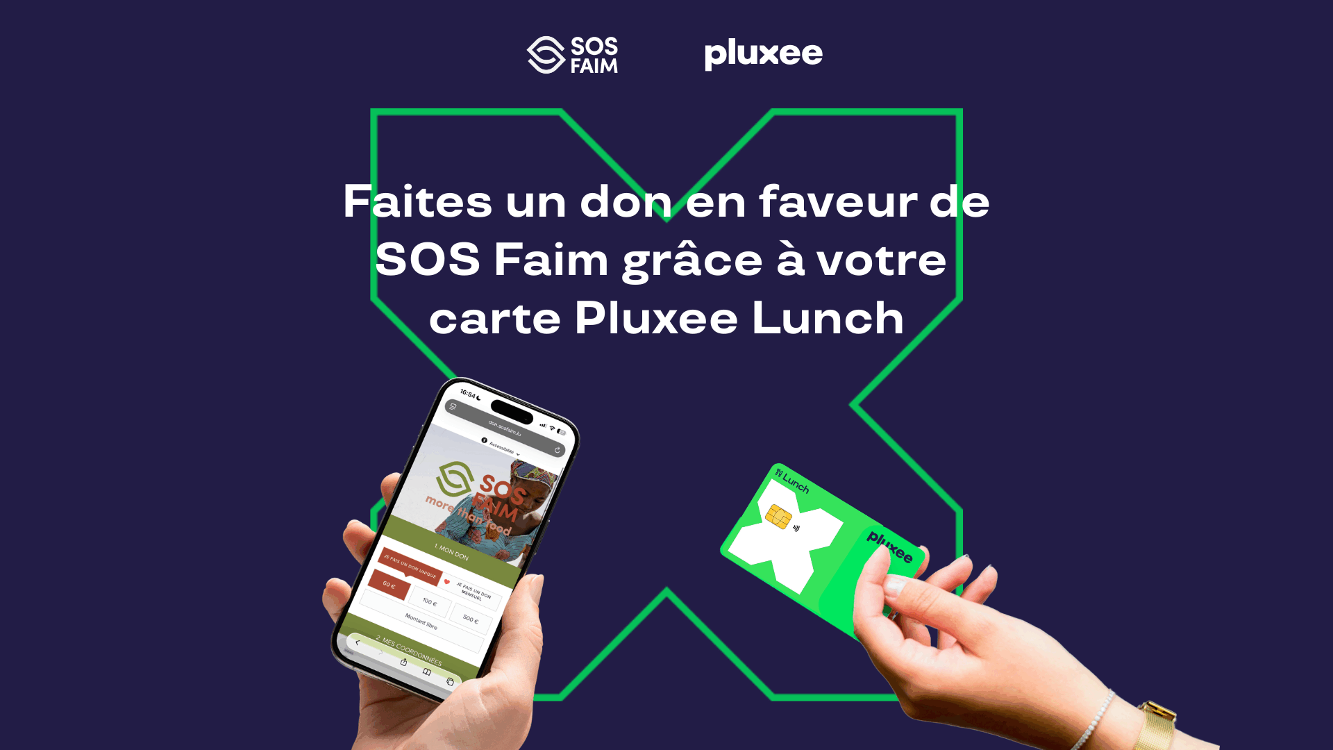 Transformez vos chèques Pluxee en don à SOS Faim