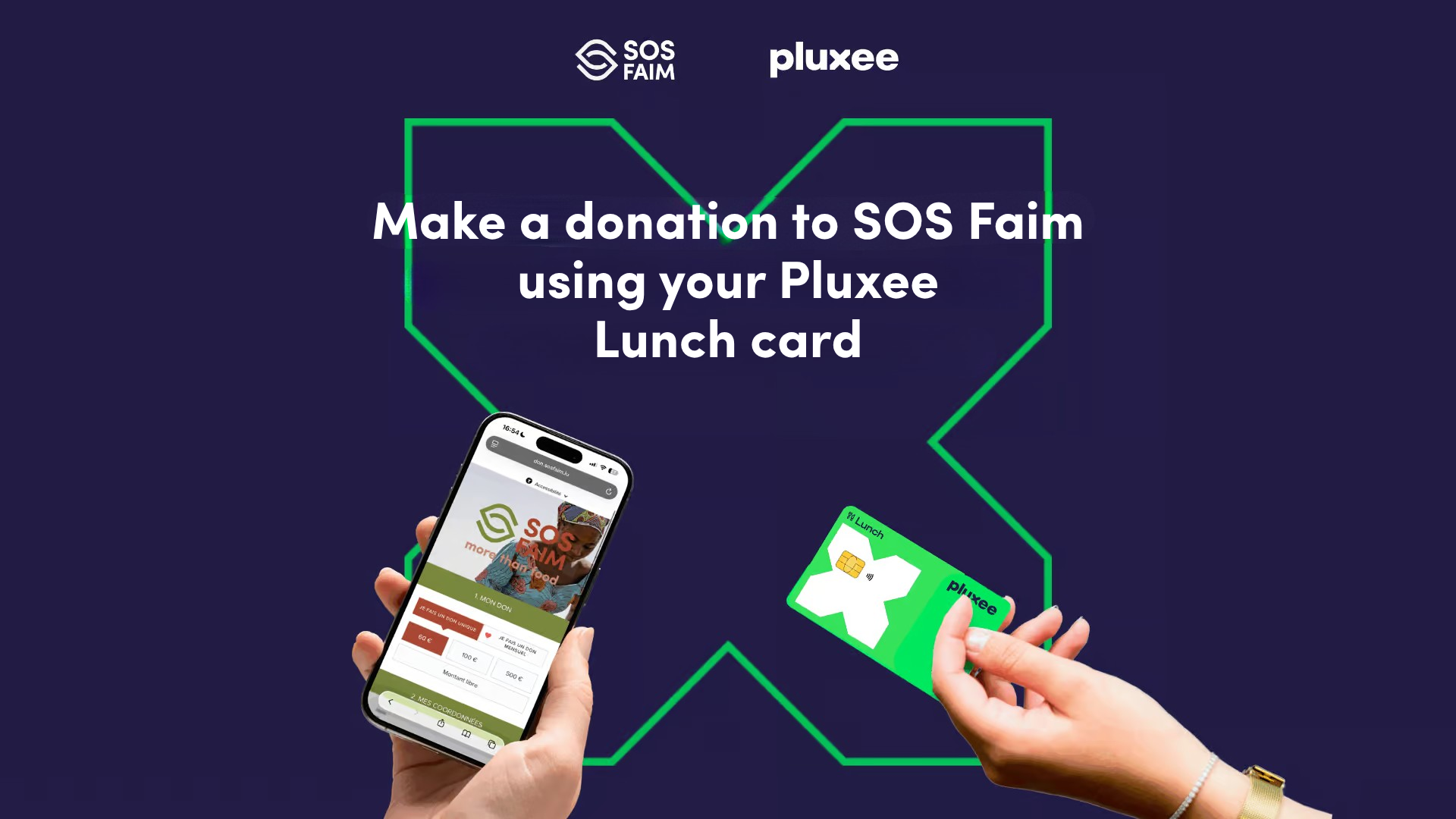 Turn your Pluxee vouchers into a donation to SOS Faim